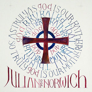 As Truly As God Is Our Father calligraphy detail